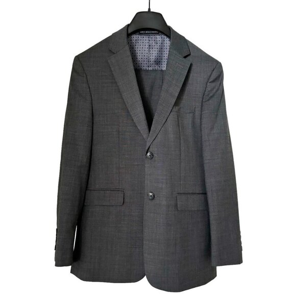 ORIGINAL PENGUIN 2 Piece Suit Set Gray 38S 32W 30L Slim Fit​ - Picture 1 of 8